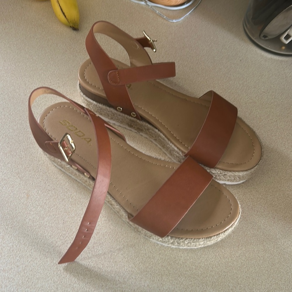 Brown espadrilles